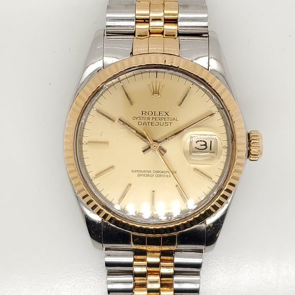 1986  Mens Rolex Datejust Two Tone