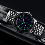 Luminox 39mm Pacific Diver Ripple 3120 Series Blue Dial Dive Watch Set