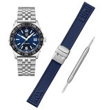 Luminox 39mm Pacific Diver Ripple 3120 Series Blue Dial Dive Watch Set