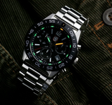 Luminox 44mm Pacific Diver Chronograph 3140 Series Black Dial Dive Watch