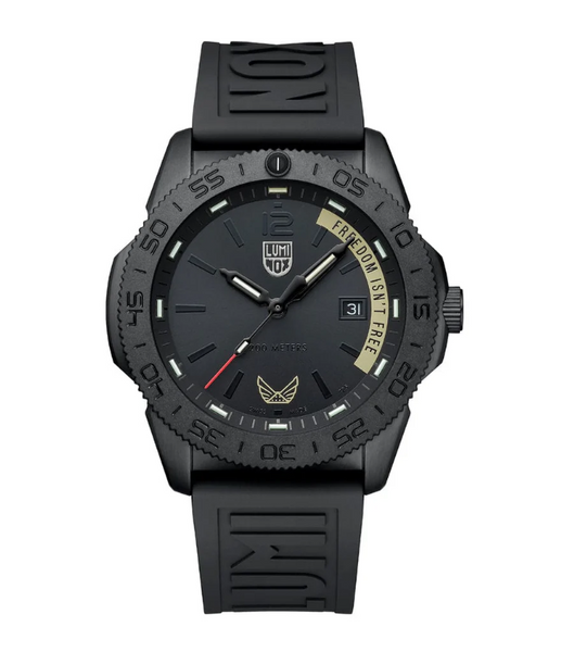 Luminox 44mm Volition America x Luminox ""Freedom Isnt Free"" Blackout Dive Watch