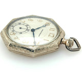 14Kt White Gold 1929 Waltham Pocket Watch