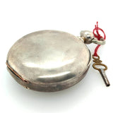 Hampden Coin Silver Biscuit Pocket Watch