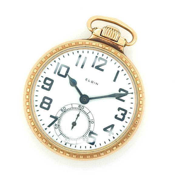 1924 Elgin B.W. Raymond RAILROAD GRADE POCKET WATCH