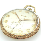 1924 14Kt Yellow Gold Lord Elgin Pocket Watch