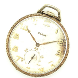 1924 14Kt Yellow Gold Lord Elgin Pocket Watch