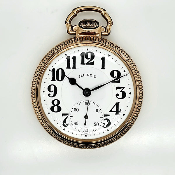 1927 Illinois Bunn Special 21 jewel railroad grade pocket watch