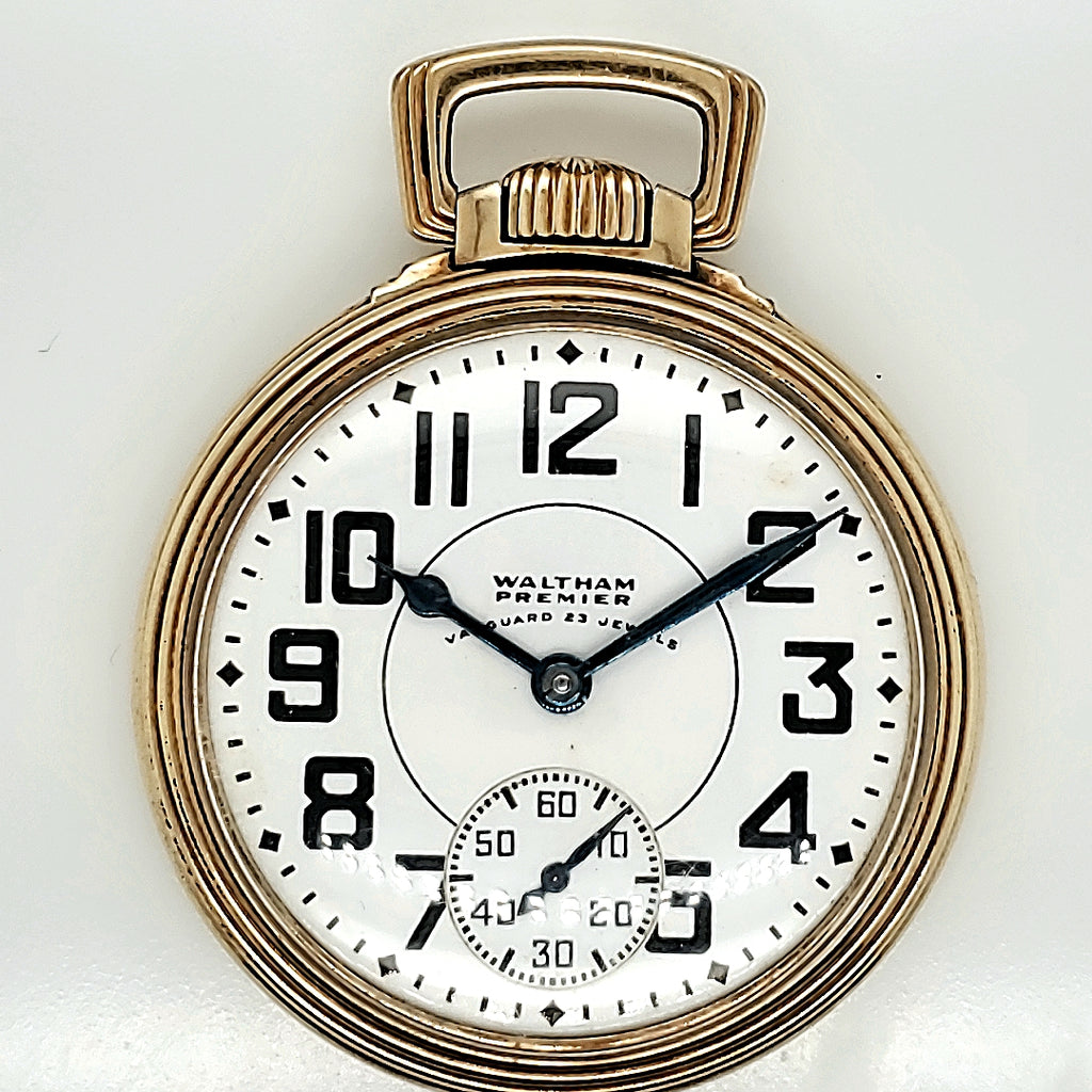 1940 Waltham Vanguard Railroad Grade Pocket Watch Gold Filled