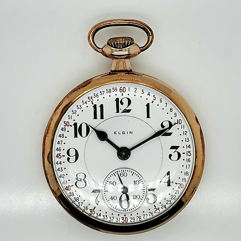 1920 Elgin Father Time Railroad Grade Pocket Watch