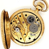 A.D. Lang & Cie Antique Victorian 18Kt Yellow Gold 38Mm Hunters Case Pocket Watch