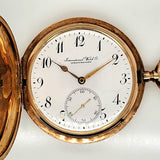 IWC 14Kt Yellow Gold Hunters Case Pocket Watch