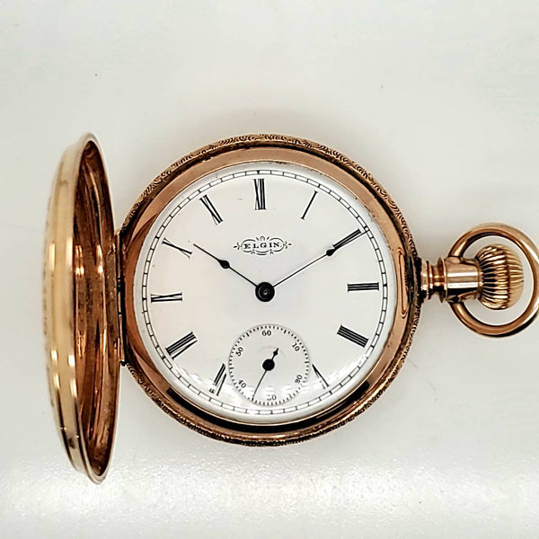 1891 Elgin 14Kt Yellow Gold Hunters Case Pocket Watch