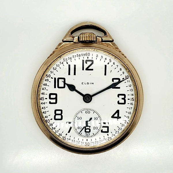 1928 Elgin B.W. Raymond 21 Jewel Pocket Watch Railroad Grade