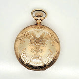 Antique Waltham 1892 14Ktyg 0 Size Hunters Case Pocket Watch