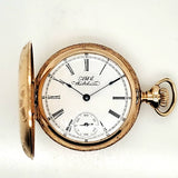 Antique Waltham 1892 14Ktyg 0 Size Hunters Case Pocket Watch