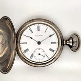 1902 American Waltham Sterling Silver Hunters Case Pocket Watch