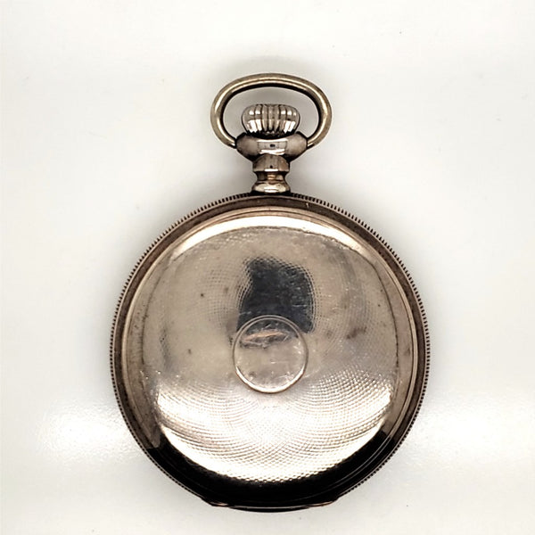 1902 American Waltham Sterling Silver Hunters Case Pocket Watch