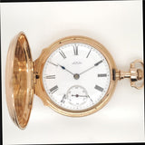 1882 14Kt Yellow Gold Waltham Hunters Case Pocket Watch
