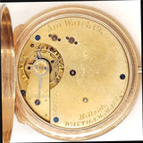 1882 14Kt Yellow Gold Waltham Hunters Case Pocket Watch