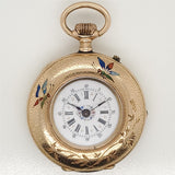 Antique 14Kt Yellow GoldM.F. Mathey Demi Case Pocket Watch