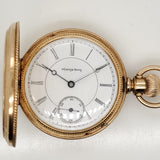1897 Hampden 14Ktyg Hunters Case Pocket Watch