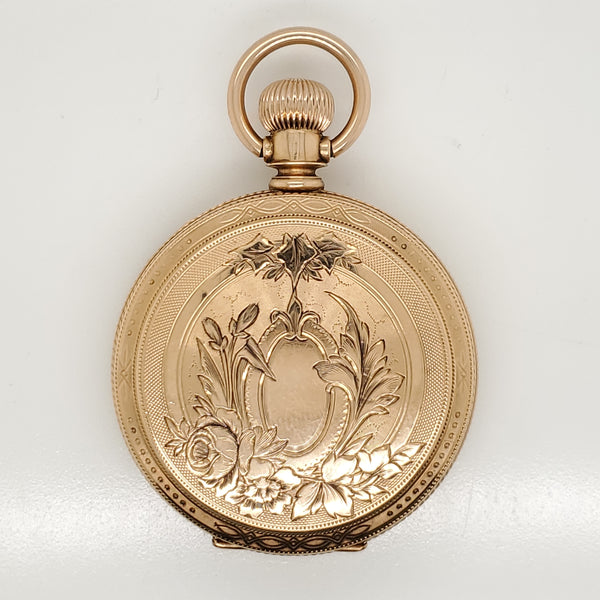 1897 Hampden 14Ktyg Hunters Case Pocket Watch