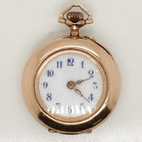 Antique 14kt Yellow Gold Diamond and Pearl Pendant Watch