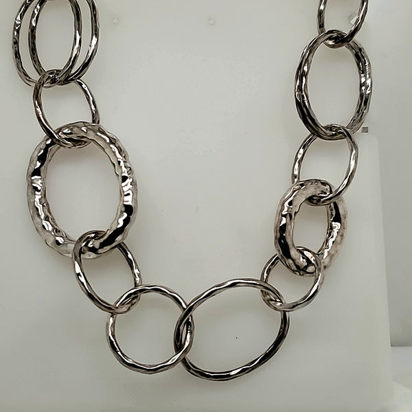 Ippolita Hammered Circle Link 22"" Necklace