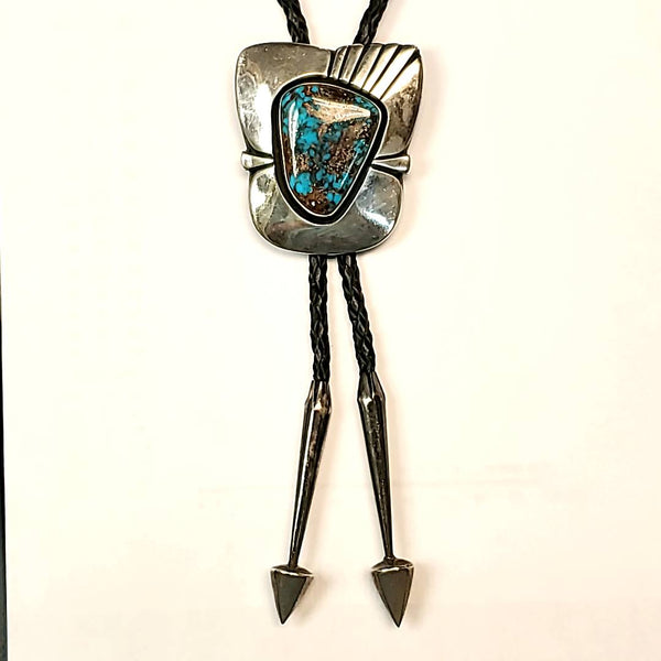 Sterling Silver and Turquoise Bolo Tie