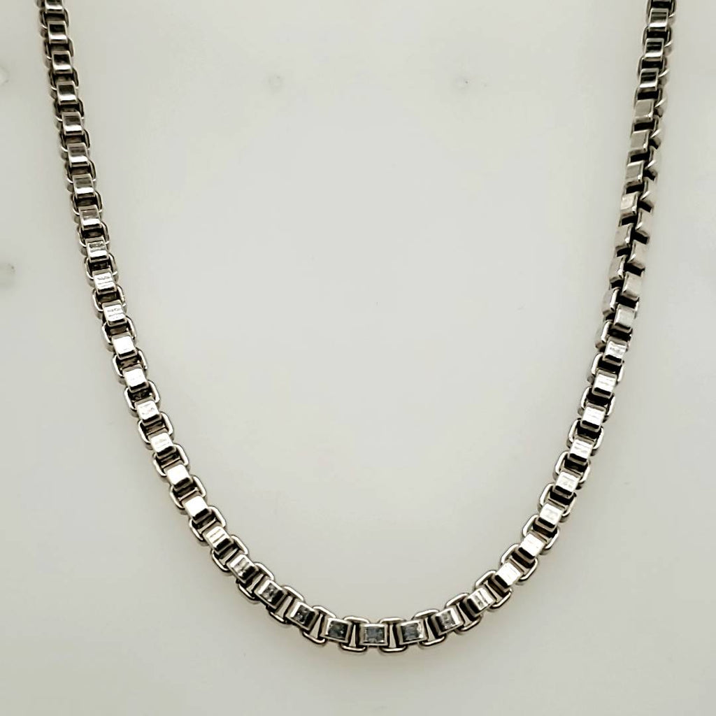 Tiffany & Co. Sterling Silver Box Chain Necklace