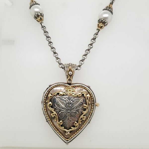 Konstantino Pearl Necklace And Locket