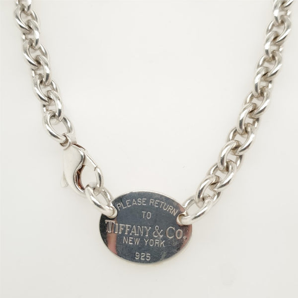 Pre-owned Tiffany & Co. Return To Tiffany Necklace