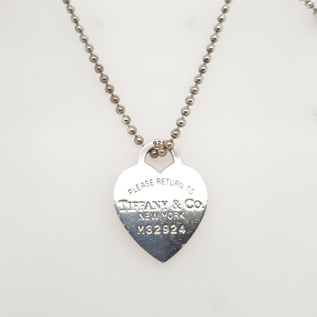 Pre-owned Tiffany & Co. Return To Tiffany Necklace