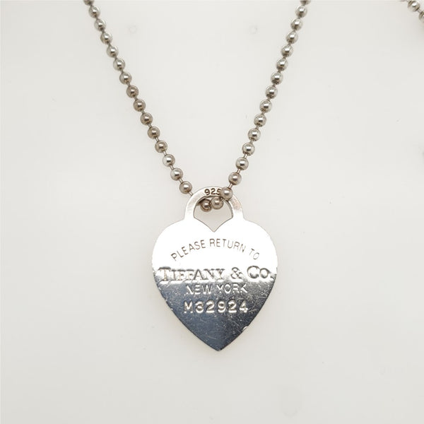 Pre-owned Tiffany & Co. Return To Tiffany Necklace
