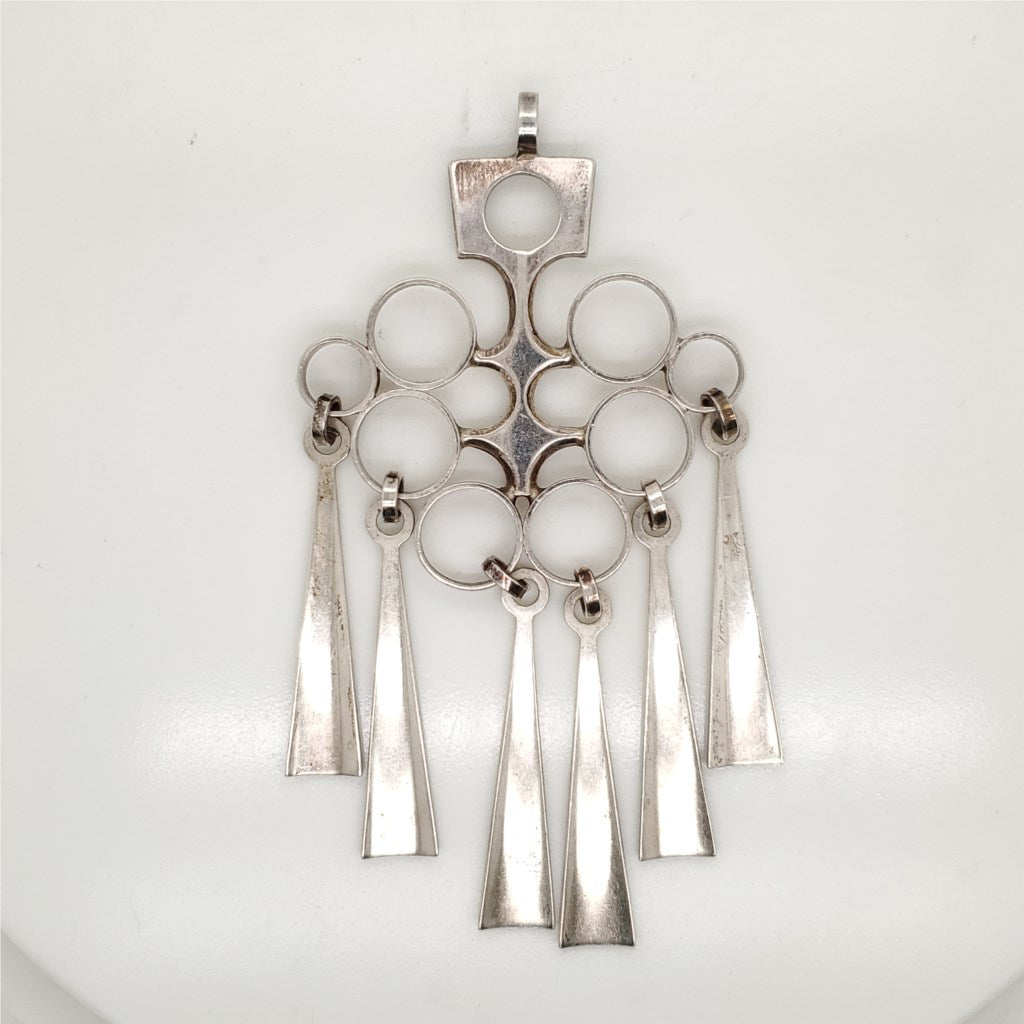 David Anderson Sterling Silver Mid Century Modern Pendant