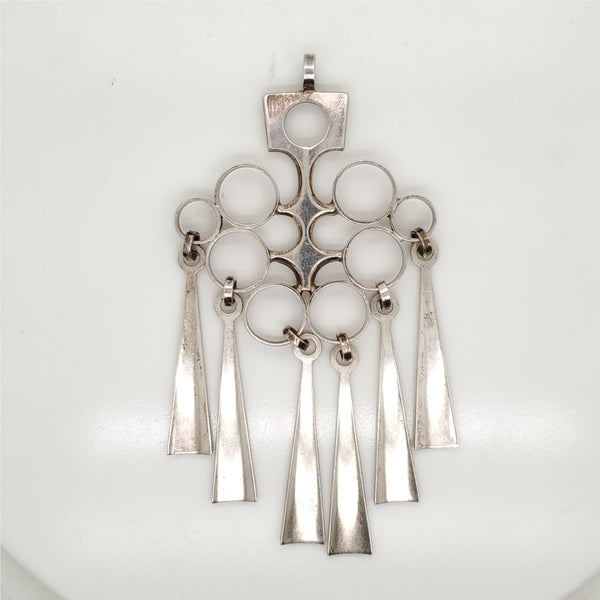 David Anderson Sterling Silver Mid Century Modern Pendant