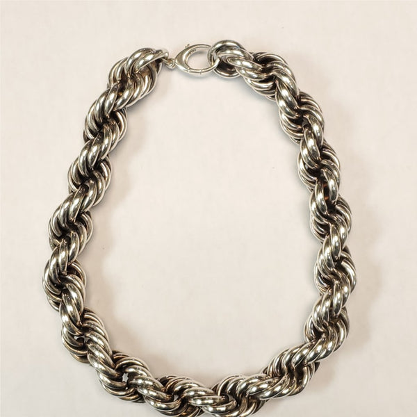 Sterling Silver Rope Necklace