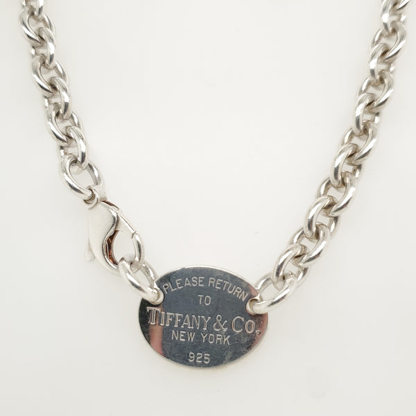 Pre-owned Tiffany & Co. Return To Tiffany Necklace