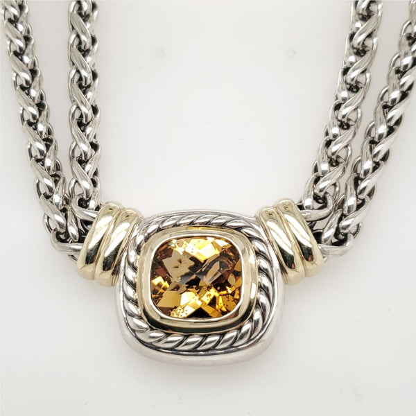Pre - Owned David Yurman 14Mm Citrine Neckalce
