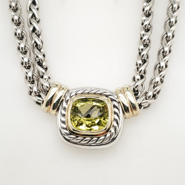 Pre - Owned David Yurman 14Mm Peridot Neckalce