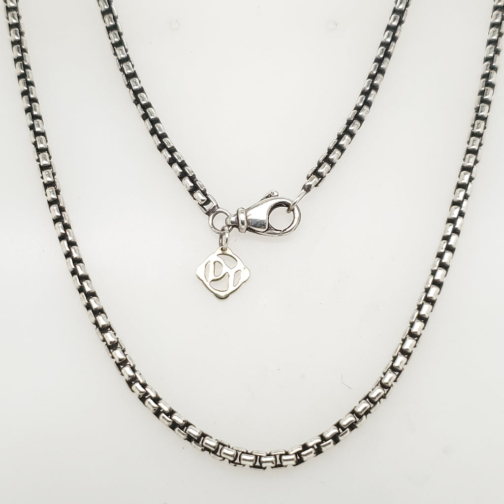 David Yurman Sterling Silver 72"" 2.4mm Box Chain
