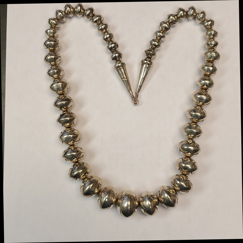 Navaho Sterling 24"" Necklace