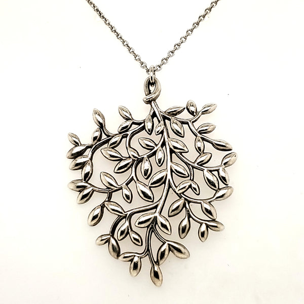 Pre-owned Tiffany & Co. Paloma Picasso Olive Leaf Necklace