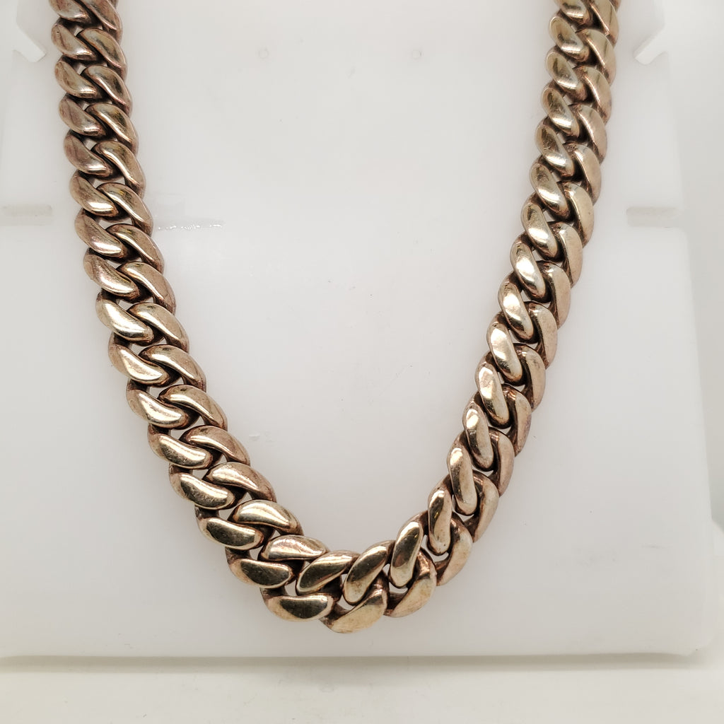 32"" Vermeil Cuban Link Necklace
