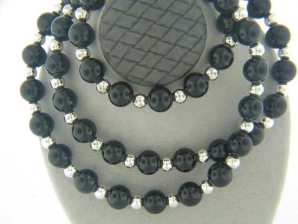 Tiffany & Co Onyx And Silver Necklace