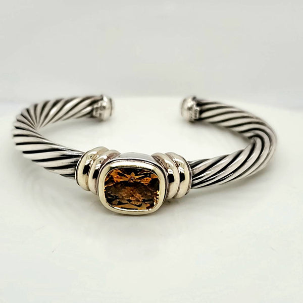 David Yurman Noblesse Citrine Cuff Bracelet