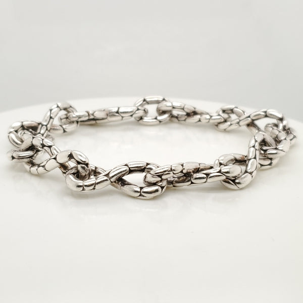 Pre - Owned 9 Inch John Hardy Silver Link Bracelet