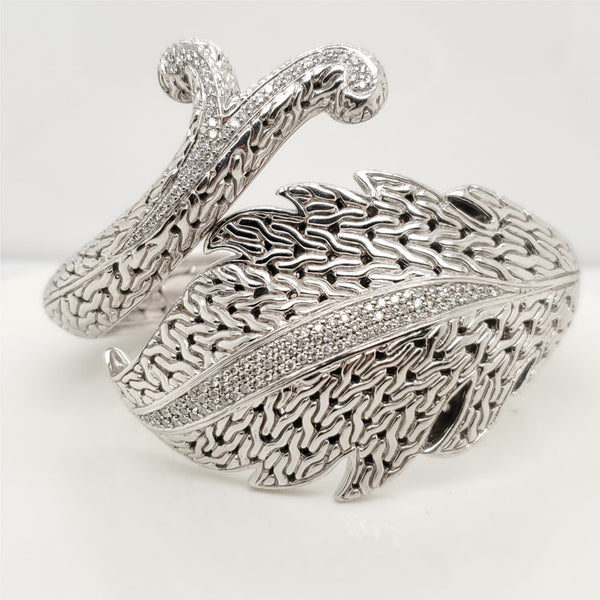 John Hardy Sterling Silver and Diamond Ayu Bracelet