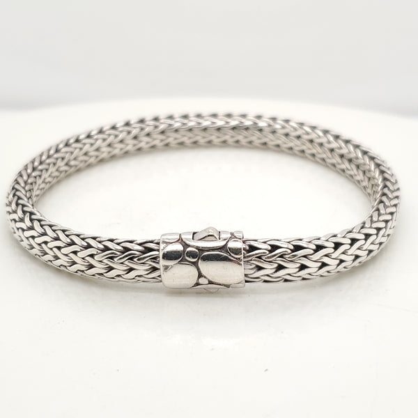 Pre - Owned John Hardy Sterling Silver Classic Chain Bracelet