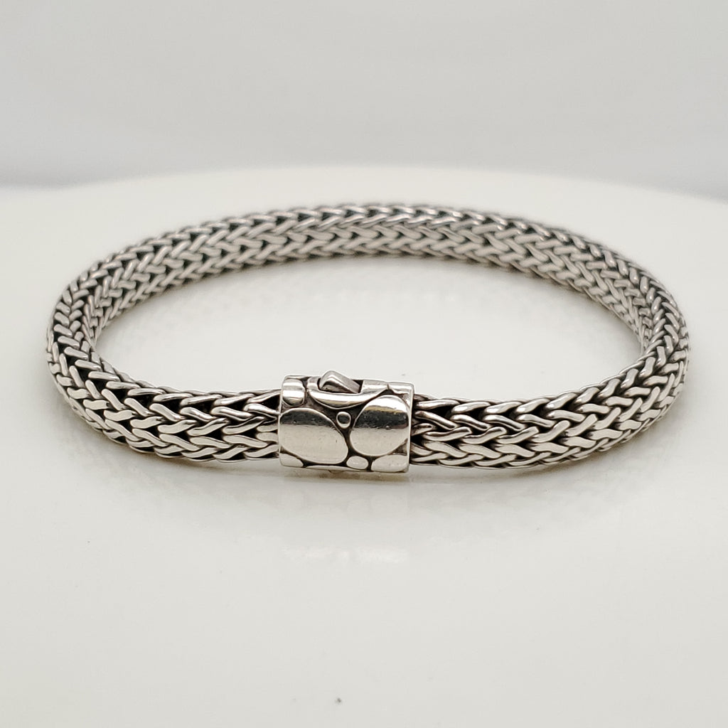Pre - Owned John Hardy Sterling Silver Classic Chain Bracelet